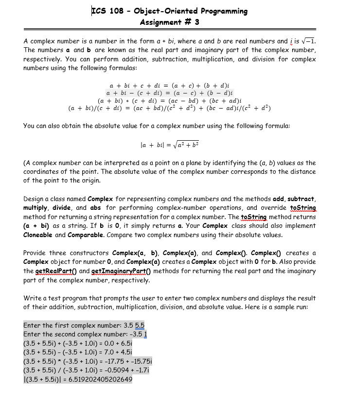 in java, please read carefully, must include cloneable and comparable,i will up