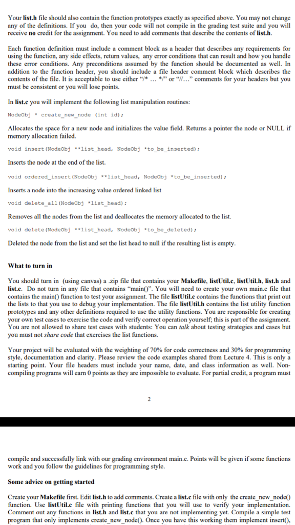 Data Structures Assignment 2 A Doubly-Linked List The purpose of this assignment