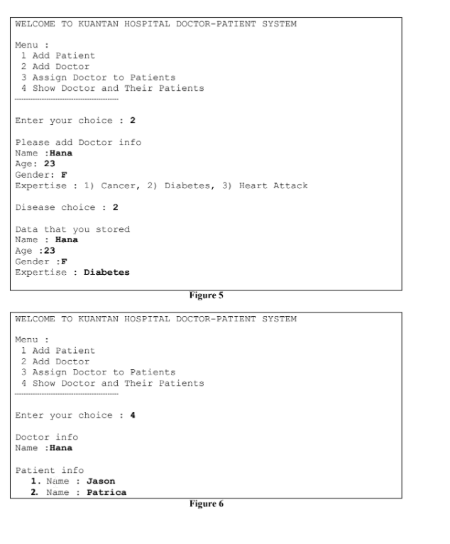 the main class. For assigning doctor to patient, a class is needed.