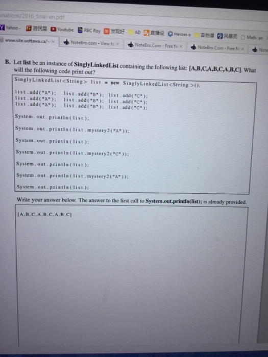 public class Singlyi Ex implements List private static class Node private E