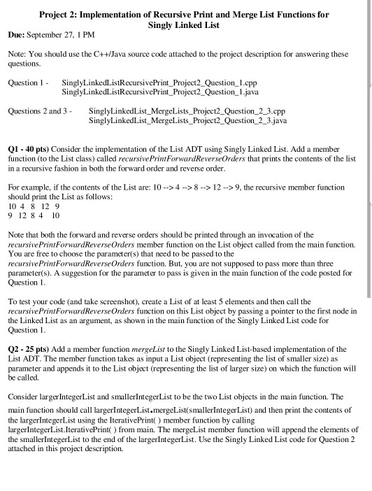  If possible I would prefer the solution in Java. Project 2: