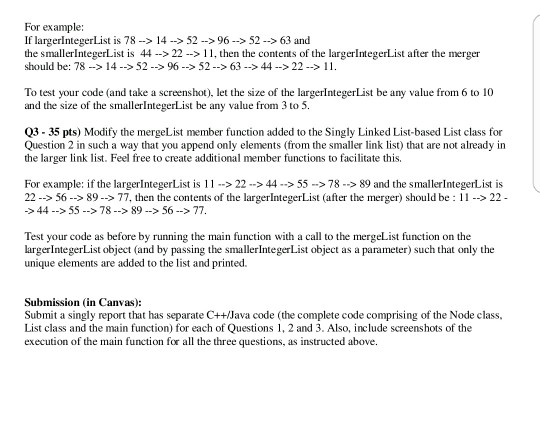 Implementation of Recursive Print and Merge List Functions for Singly Linked List