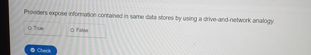  Providers expose information contained in same data stores by using a