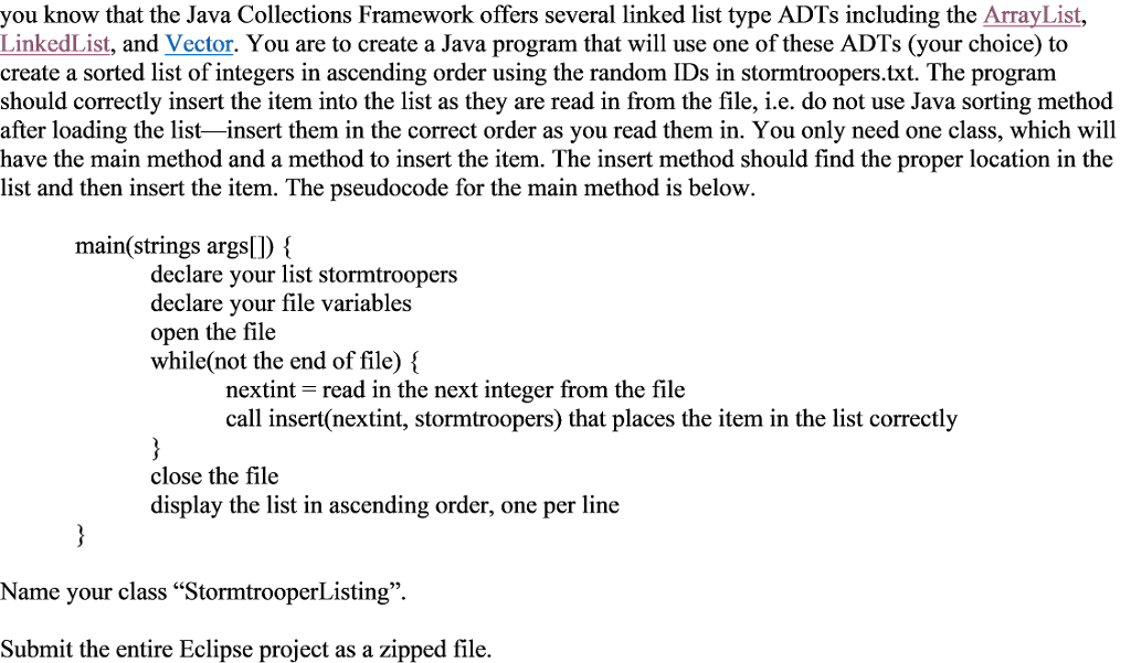 I am trying create a method that inserts a list of IDs