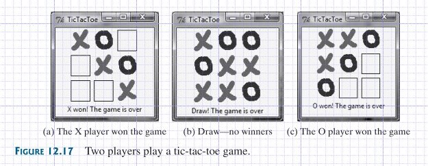 (Game: Tic-tac-toe) Write a program that plays the tic-tac-toe game. Two players