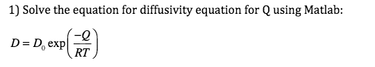 Could you help me with this Matlab question please? Solve the equation
