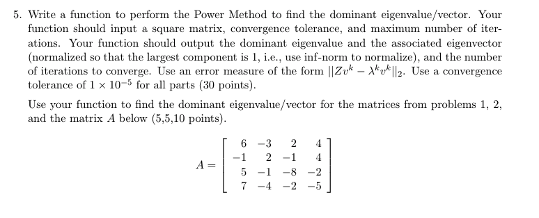  BY USING MATLAB: Problem1: Problem 2: 5. Write a function to