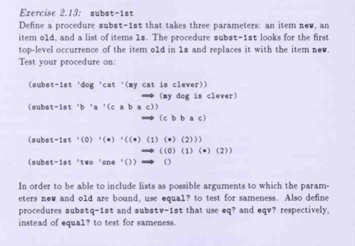  This needs to be done in scheme programming to compile in