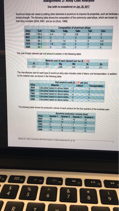 Write a matlab script which calculates the total material, labour, and transportation