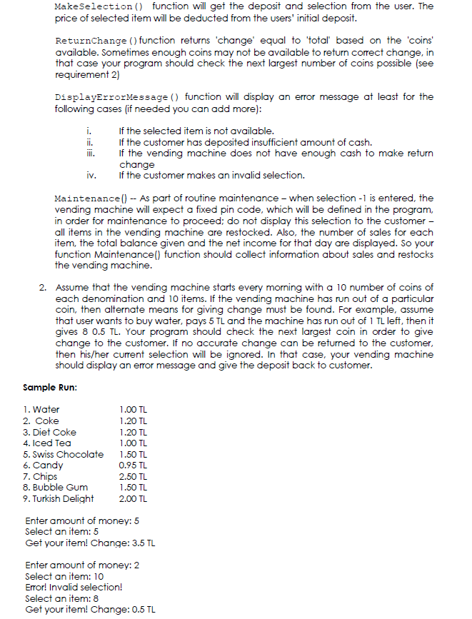of this programming assignment is to revise functions, pointers, pass by value