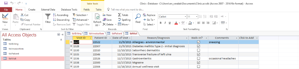 in it. List all invoices for invoice items that have b as