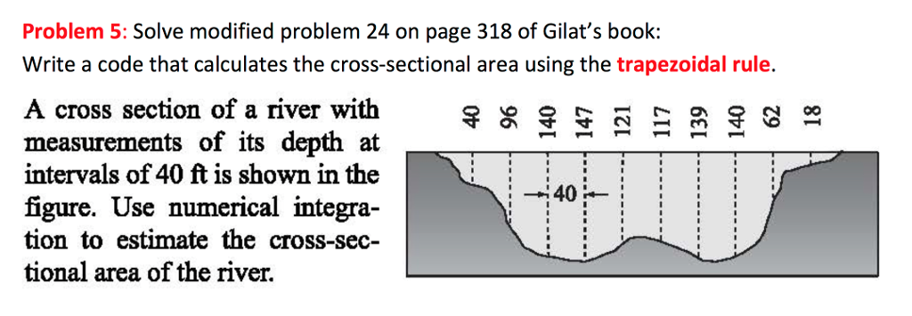IN MATLAB Problem 5: Solve modified problem 24 on page 318 of