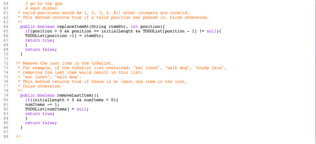 "The instance variable toDoList has not been declared as an int. expected: