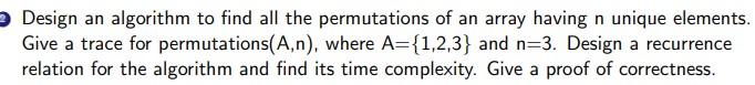  Write a C++ program Design an algorithm to find all the