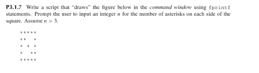 Write a script using MATLAB. Problem pictured. P3.1.7 Write a script that