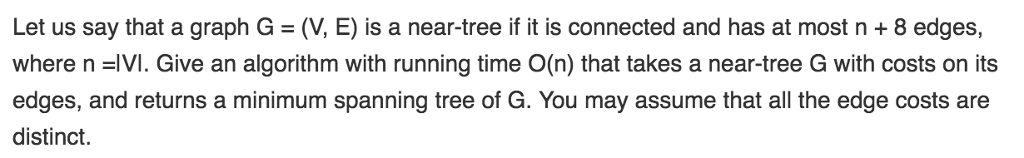  Let us say that a graph G = (V, E) is