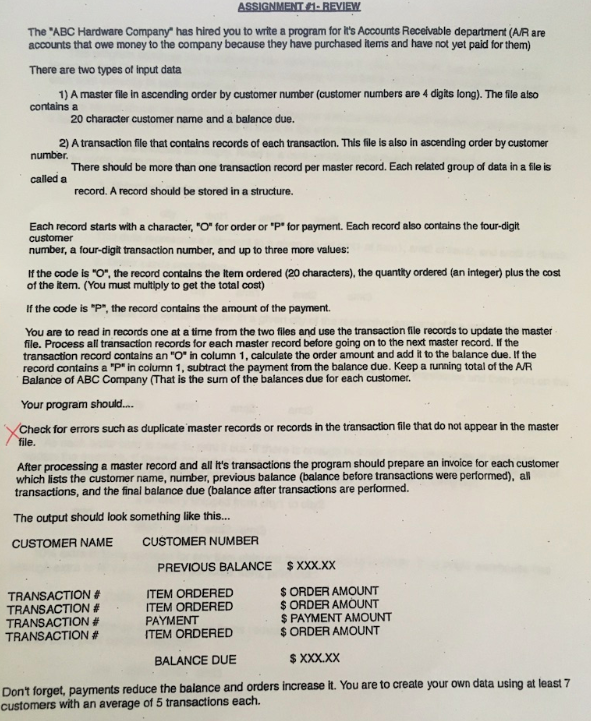  In Java, please. Thank you! The "ABC Hardware Company has hired