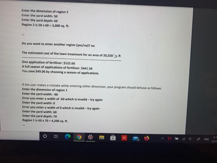 to use to estimate the materials and labor costs needed to fertilize