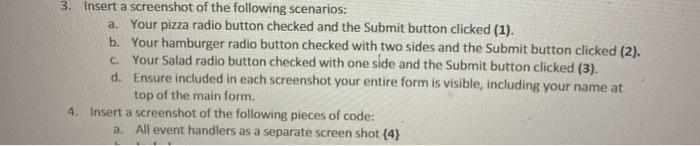 the order subtotal and total Lunch Order X Main Course Hamburger -