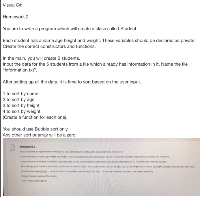  I need it in Visual 12 C# not java or c++