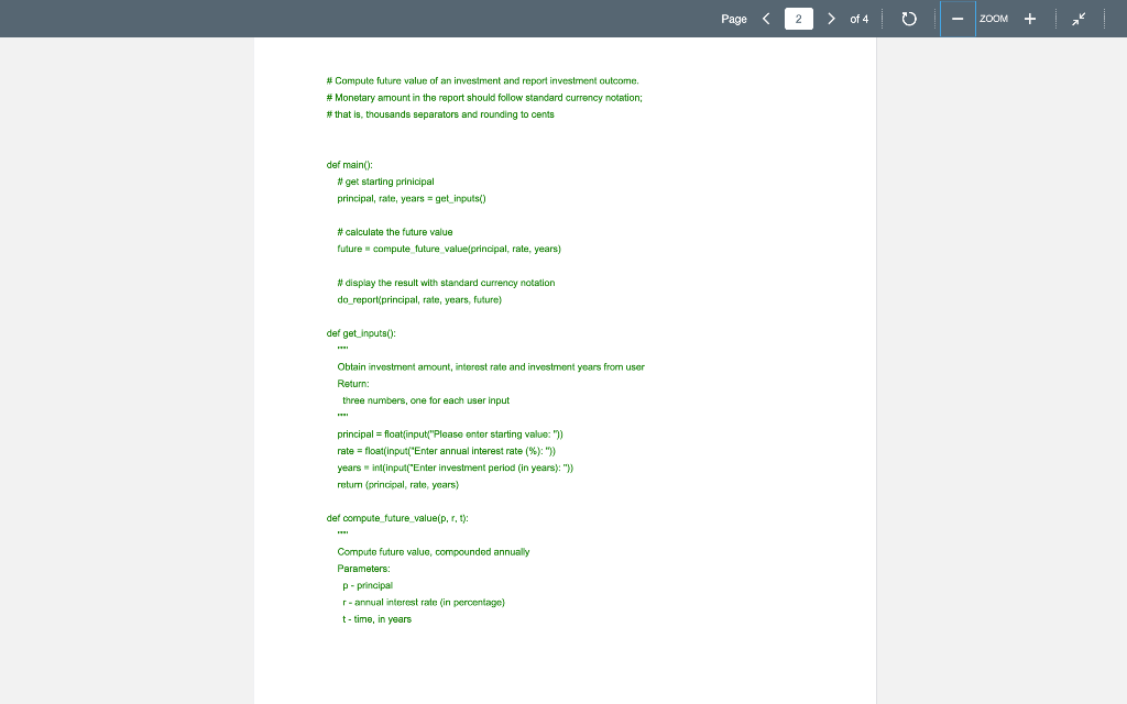 ok, please include comment as well, thank you Page of 4 ZOOM