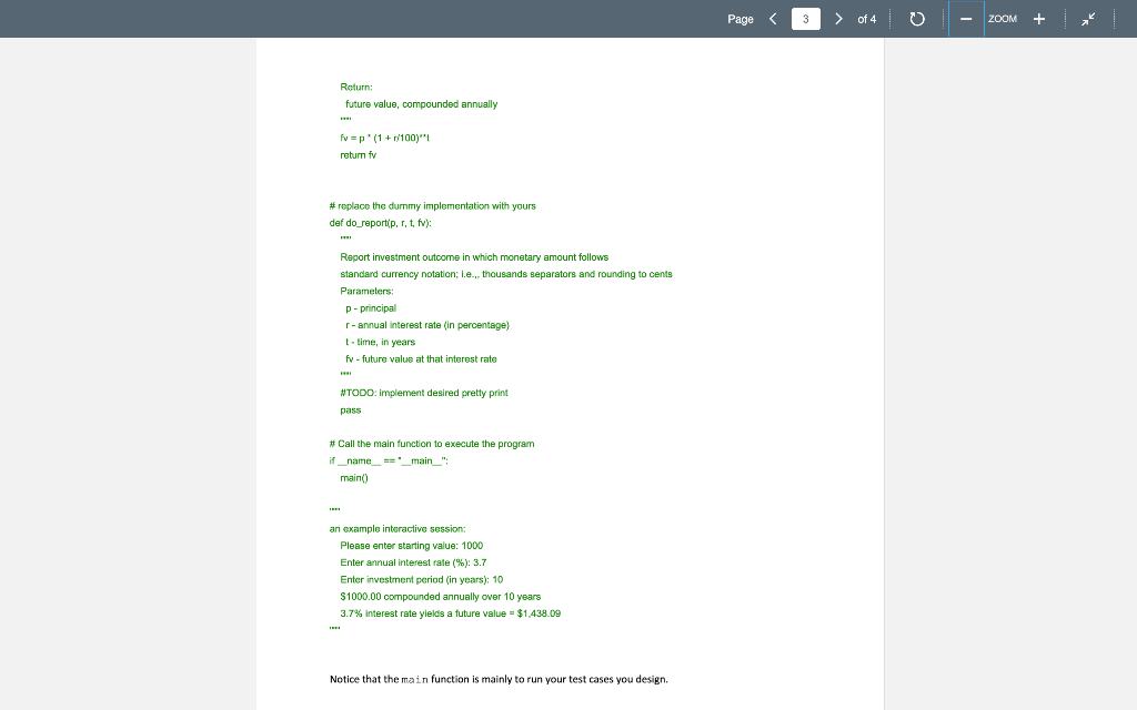 Reverse Objectives: . Practice formatted output. You are asked to write a