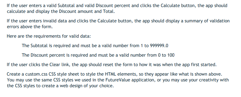 and C#, and make it look exactly like the picture below, thanks!