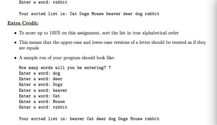 Prompt the user for the number of words they would like to