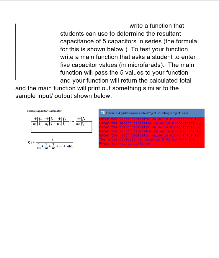FOR C++ PROGRAMMING: write a function that students can use to determine