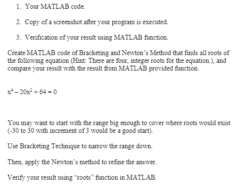  Needing help with this Your MATLAB code. Copy of a screenshot