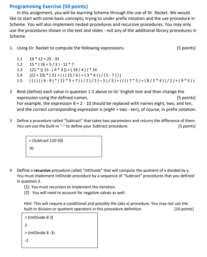 Programming Exercise (50 points) In this assignment, you will be learning