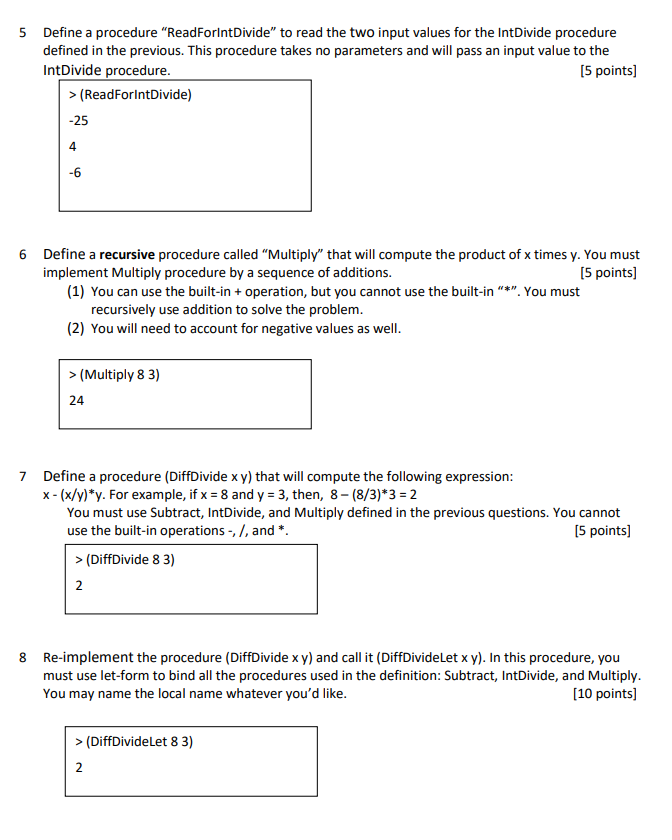 Scheme through the use of Dr. Racket. We would like to start