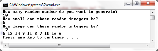 Write a C# program to generate unique random integers. The program will