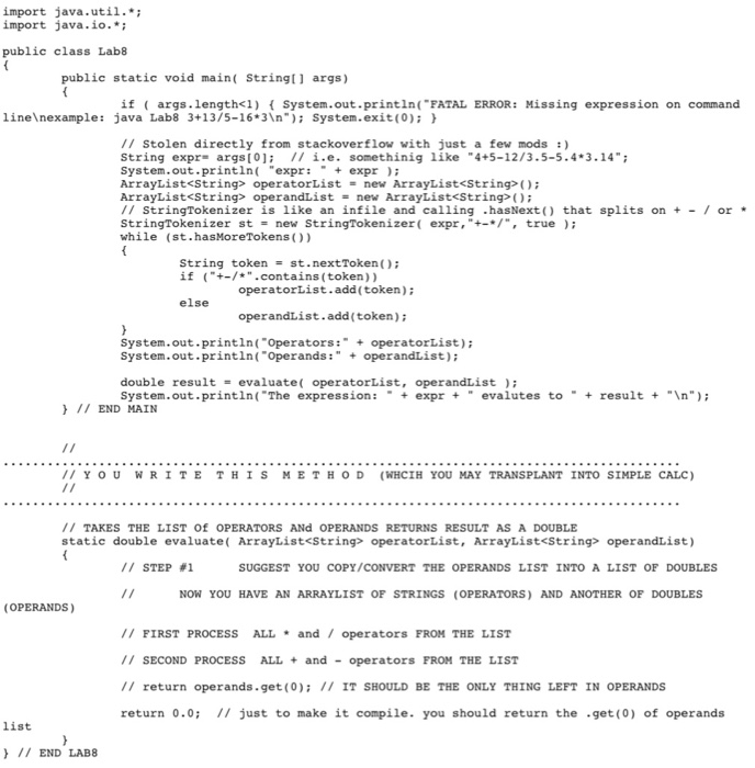 file: import java.util.*; import java.io.*; public class Lab8 { public static void