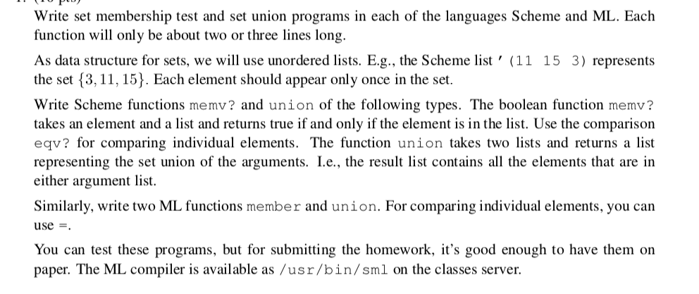 please explain on how to do this problem Write set membership test