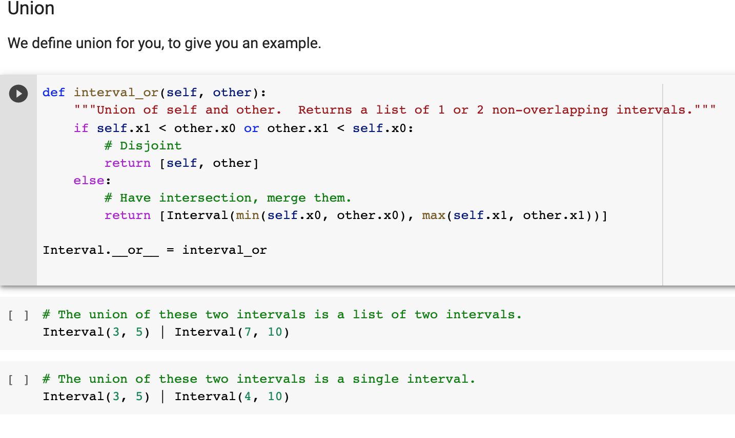 Equality Let us start by implementing equality. We leave this to you.