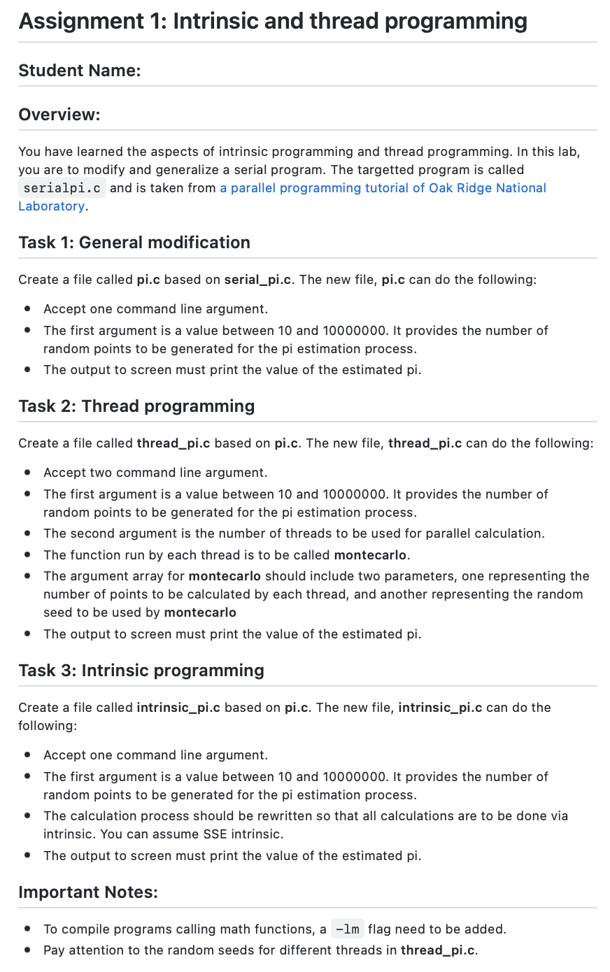 "Please do all tasks correctly, and make sure you write a program