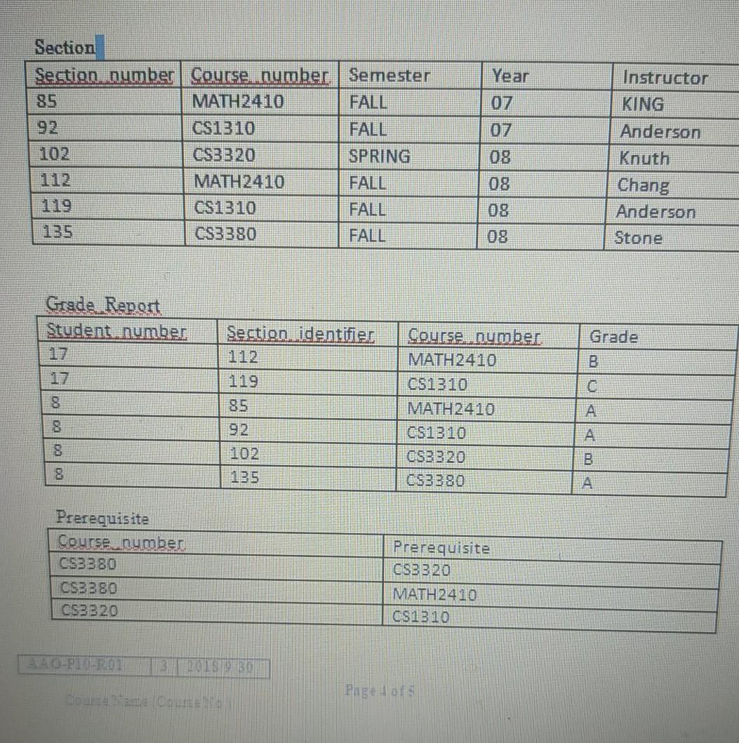 (CL0 3) Student Name Smith Student number Class 1 8 2 Major