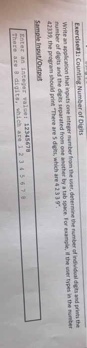  Using while loop in java Write an application that inputs one