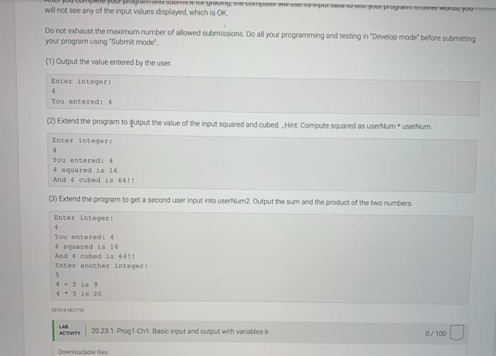 extend the given program to produce the indicated results. *NOTE A Statement