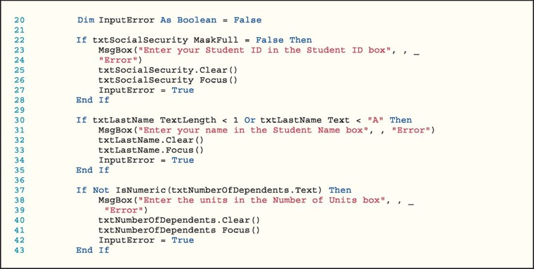 1. The code in Figure 11-49 executes when a button is tapped