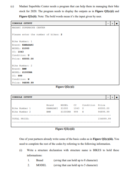 undefined (c) Madani Superbike Center needs a program that can help them