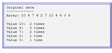 C language help! Write a function that prints all the unique values