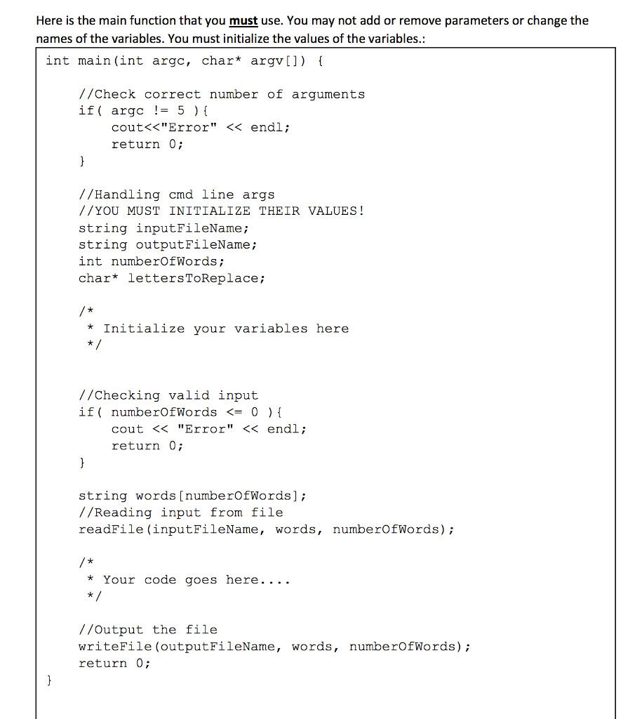 files and passing by reference. Problem: You will be given a list