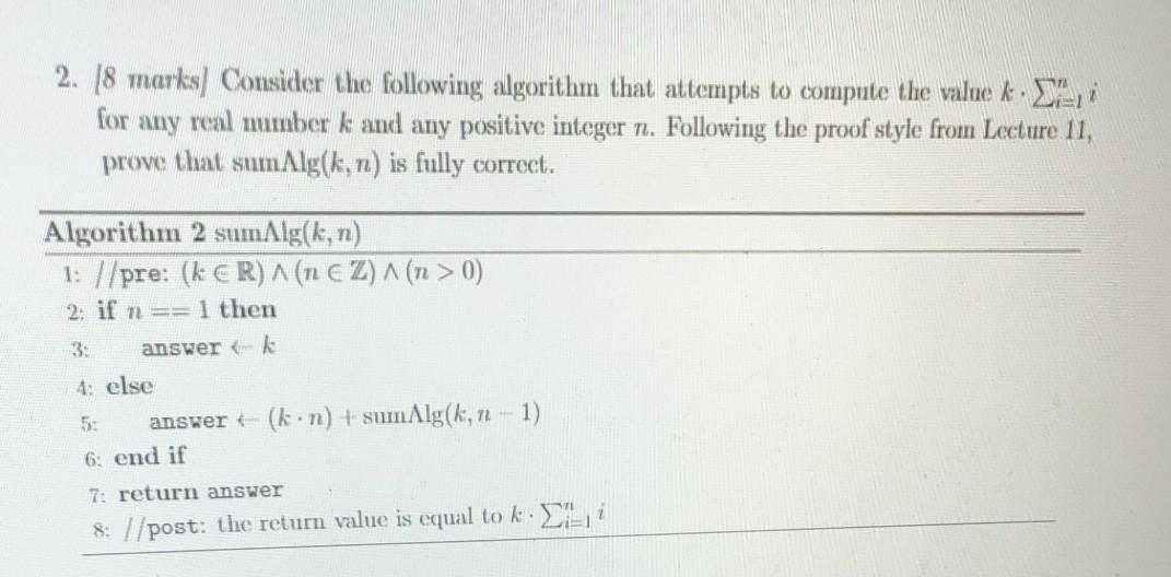  prove that the above function is fully correct using the definition