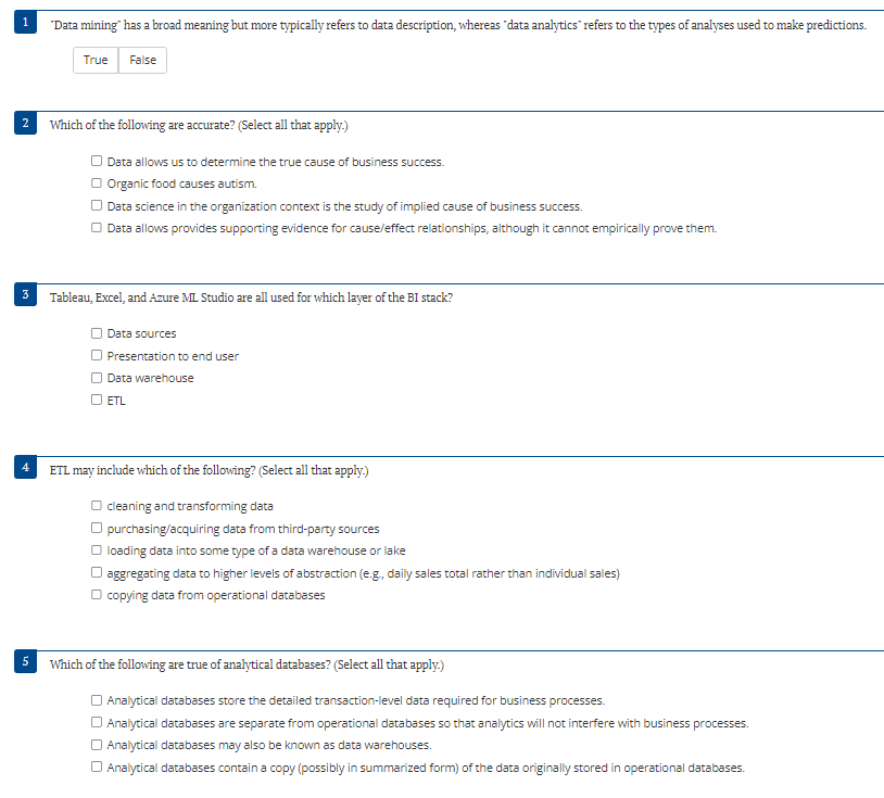  1 'Data mining" has a broad meaning but more typically refers