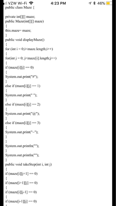 solver. Here's the instructions: 1) Write a Maze class with the following