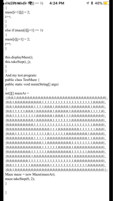 the walls, and Is for the available paths. There will be only