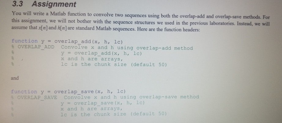  Below are the Matlab functions for overlap_add. When i run the