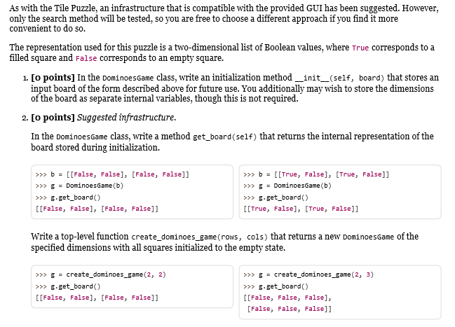 an AI for a game in which two players take turns placing